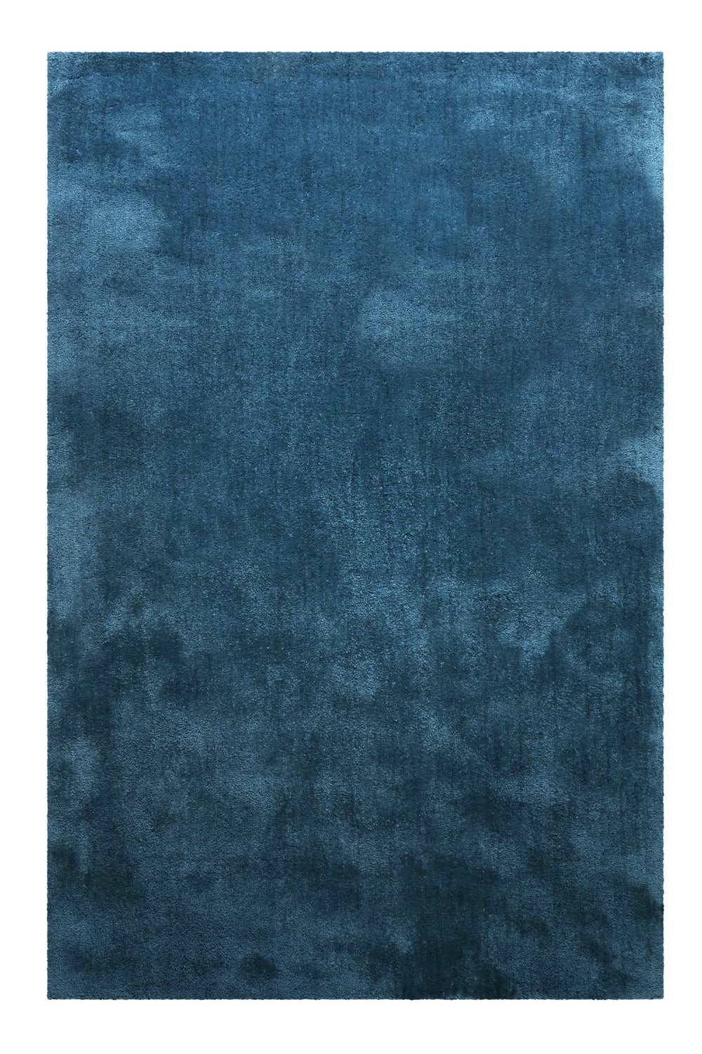 Tapis en microfibre dense bleu pétrole 160x230 cm