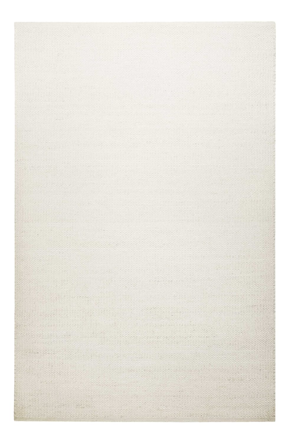 Tapis tissé main en laine et jute beige ivoire 80x150