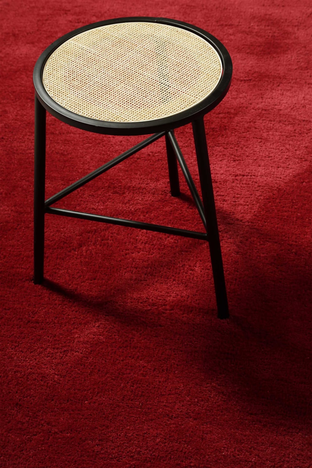 Tapis en microfibre dense rouge 130x190 cm — vue 3