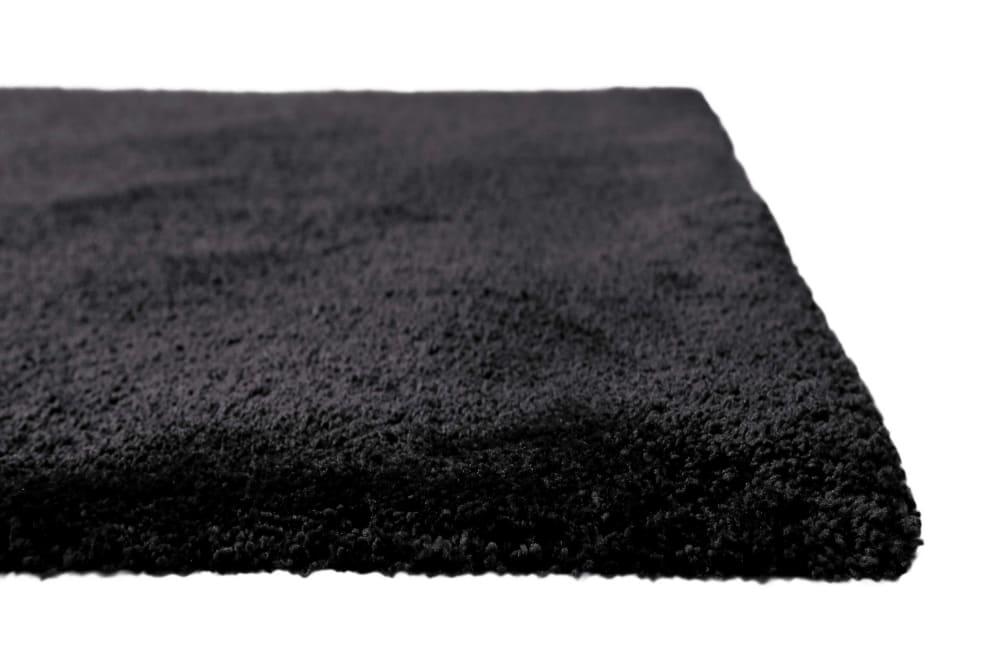 Tapis en microfibre dense noir 70x140 cm — vue 4