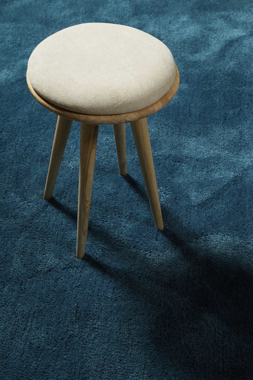 Tapis en microfibre dense bleu pétrole 130x190 cm