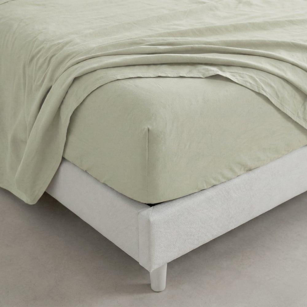 Bajera 100% algodón beige 140x200x32 cm (cama 135/140) - Maisons du Monde