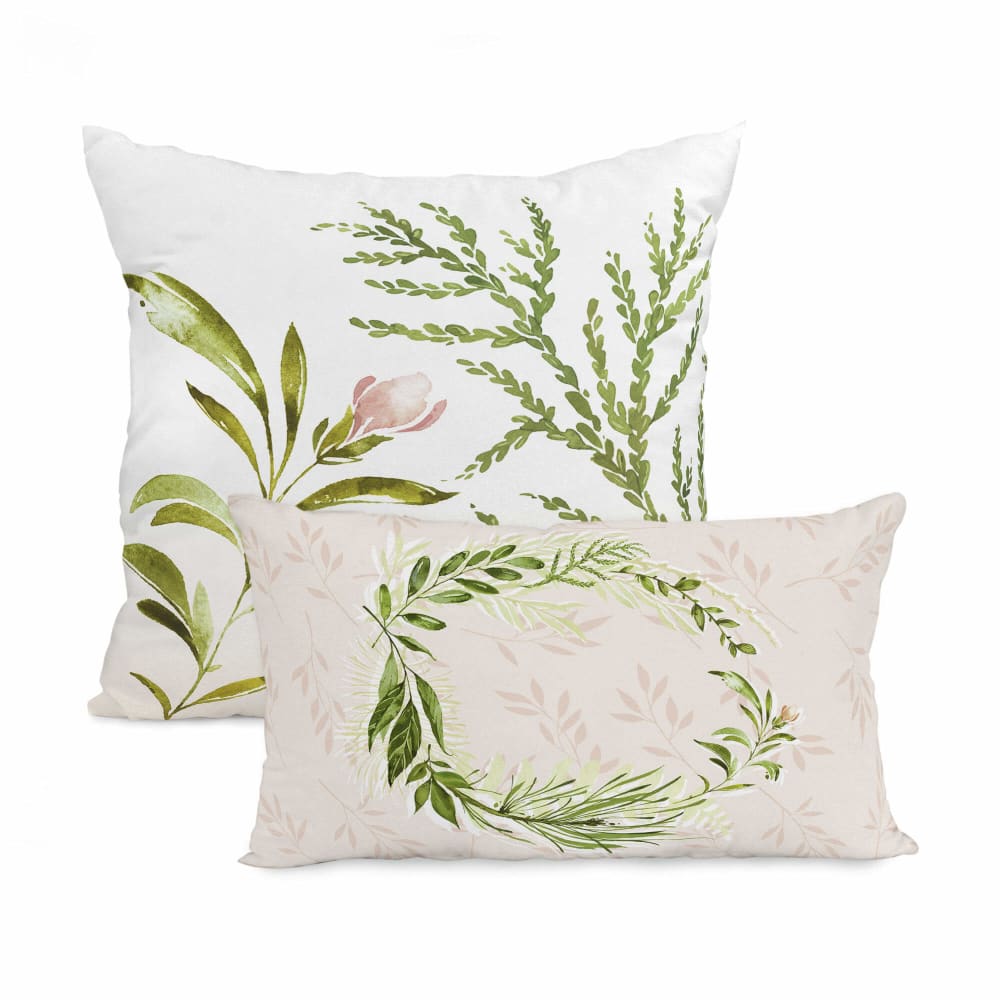 Housse de coussin 100% Coton Multicolore 50x50 + 50x30 cm