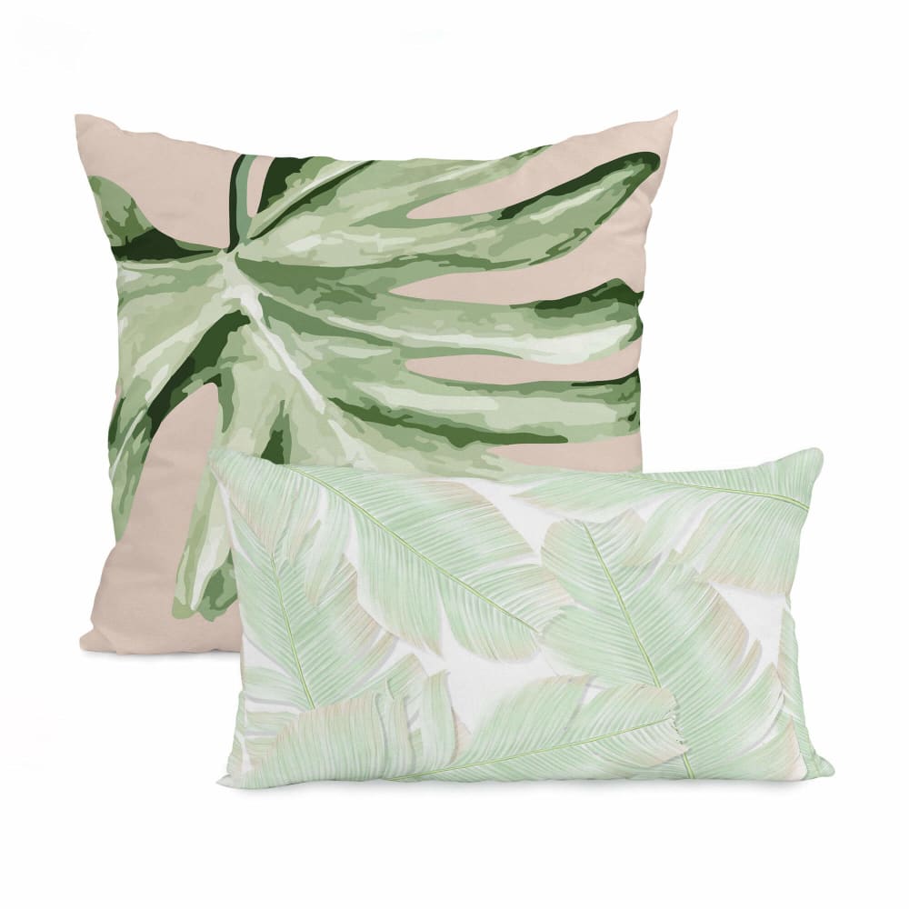 Housse de coussin 100% Coton Multicolore 50x50 + 50x30 cm