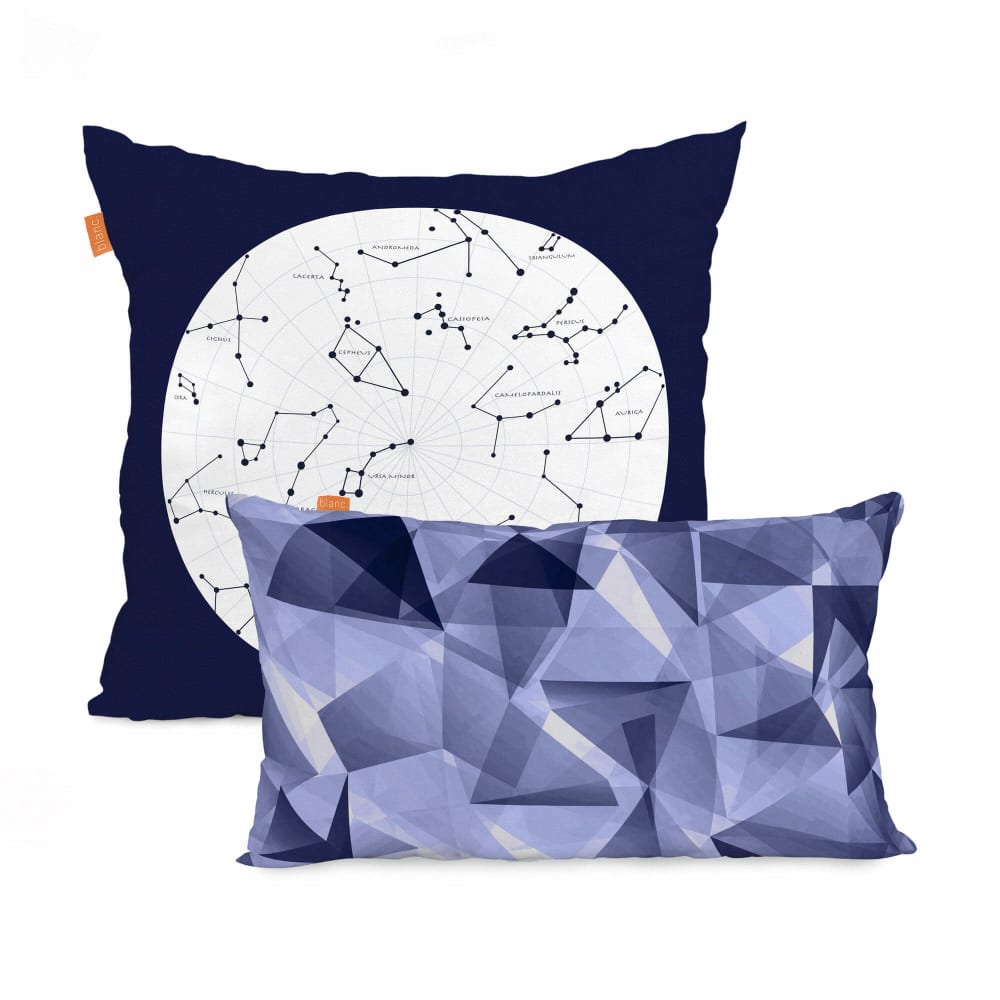 Housse de coussin 100% Coton Multicolore 50x50 + 50x30 cm