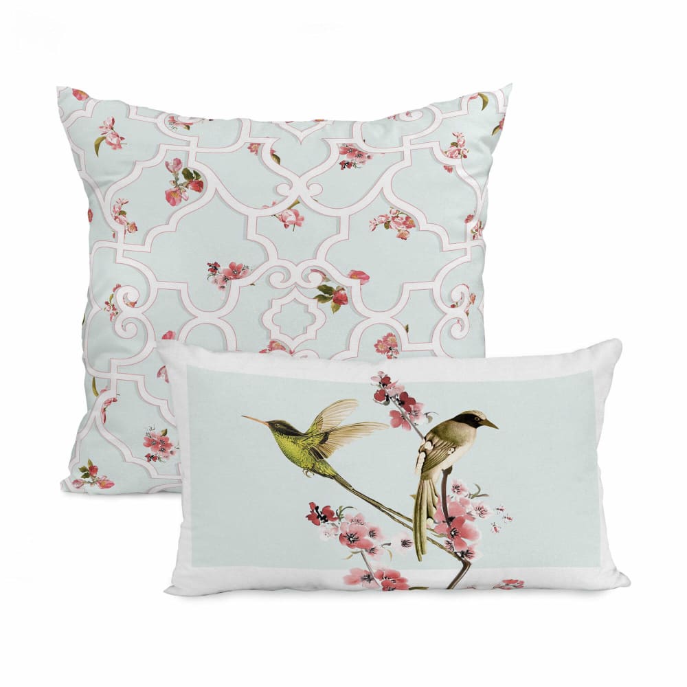 Housse de coussin 100% Coton Multicolore 50x50 + 50x30 cm