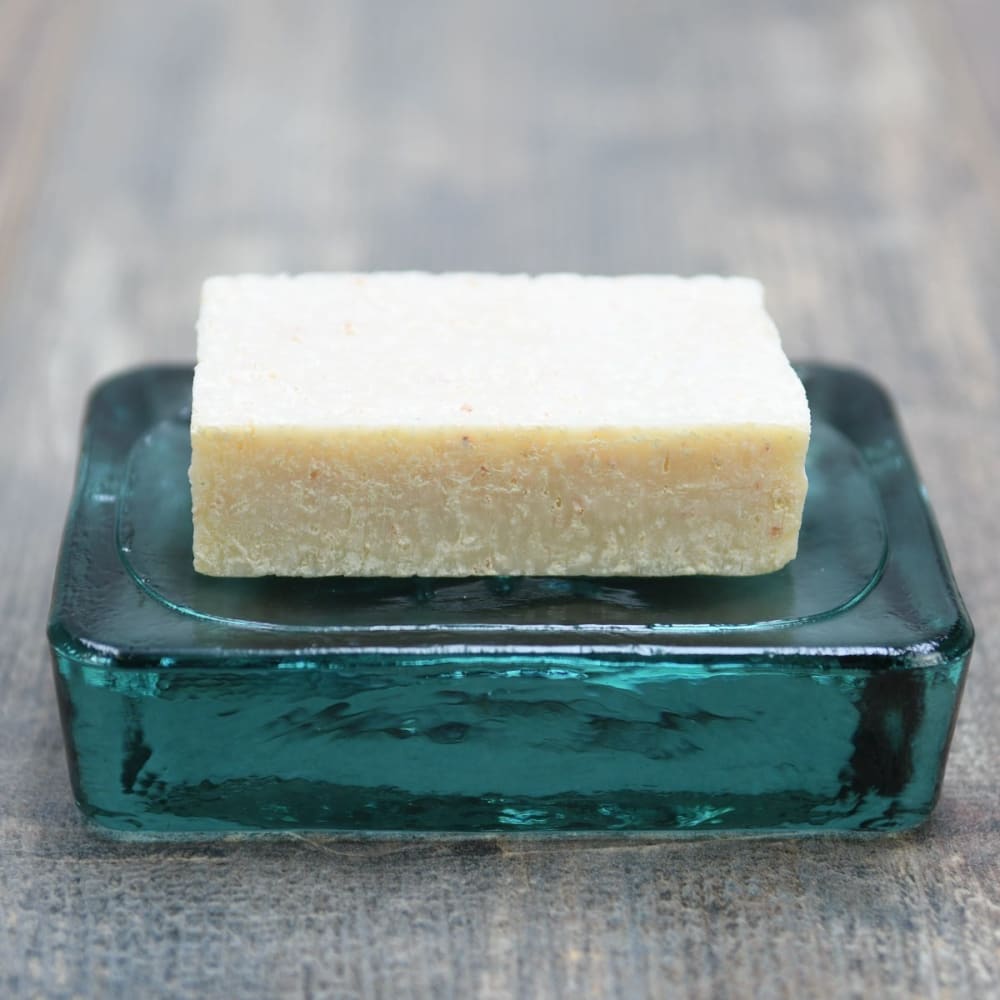 Pportesavon en verre recyclé naturel 12x9x3 cm - Maisons du Monde
