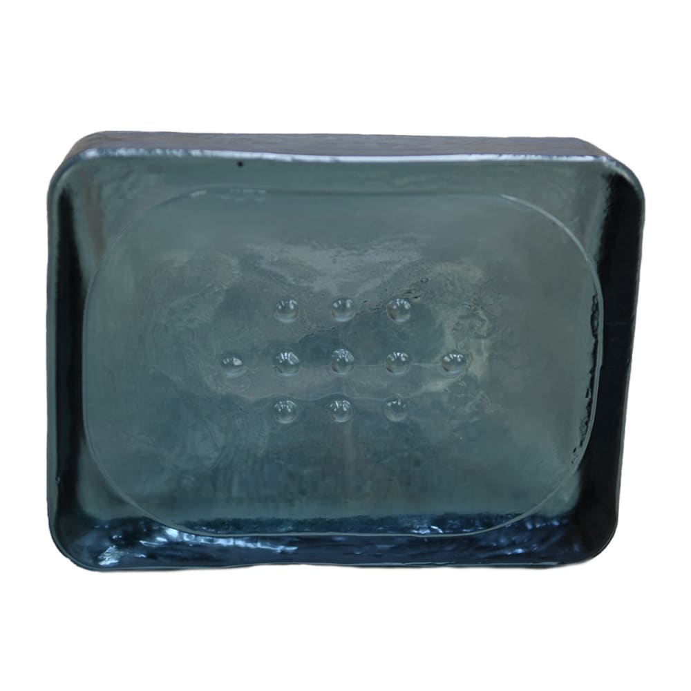 Pportesavon en verre recyclé silver gris 12x9x3 cm - Maisons du Monde