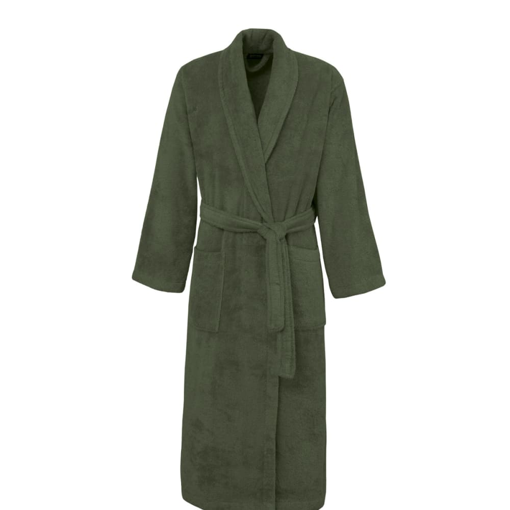 Peignoir de bain mixte col châle en coton 420 g/m² Eucalyptus XL