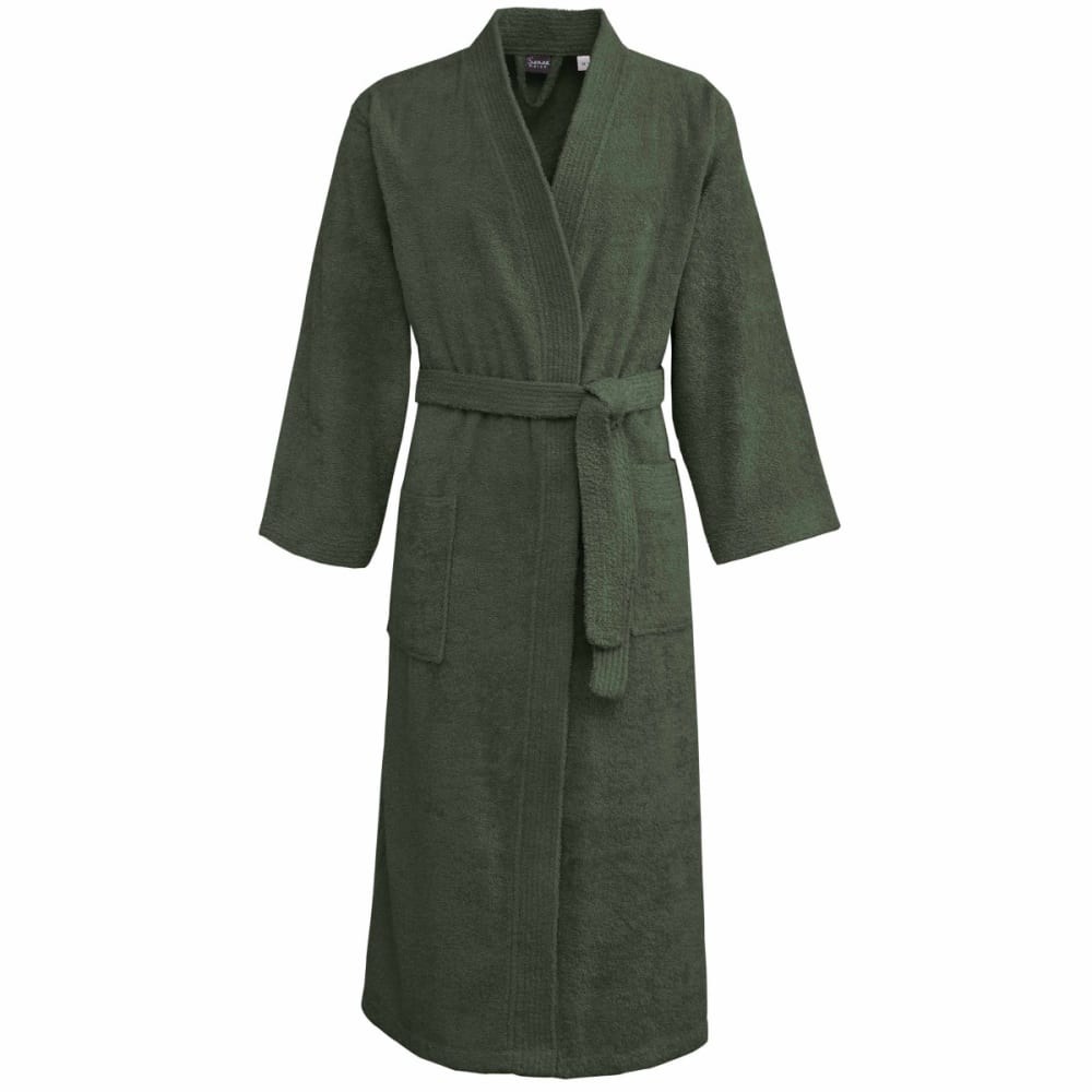 Peignoir mixte kimono en coton Eucalyptus S