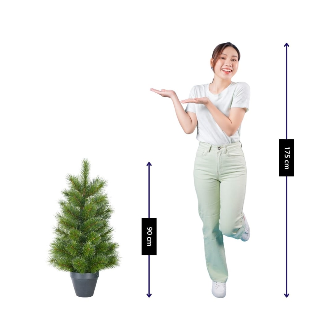 Árbol de navidad artificial glendon verde h90xb51xl51cm - Maisons du Monde