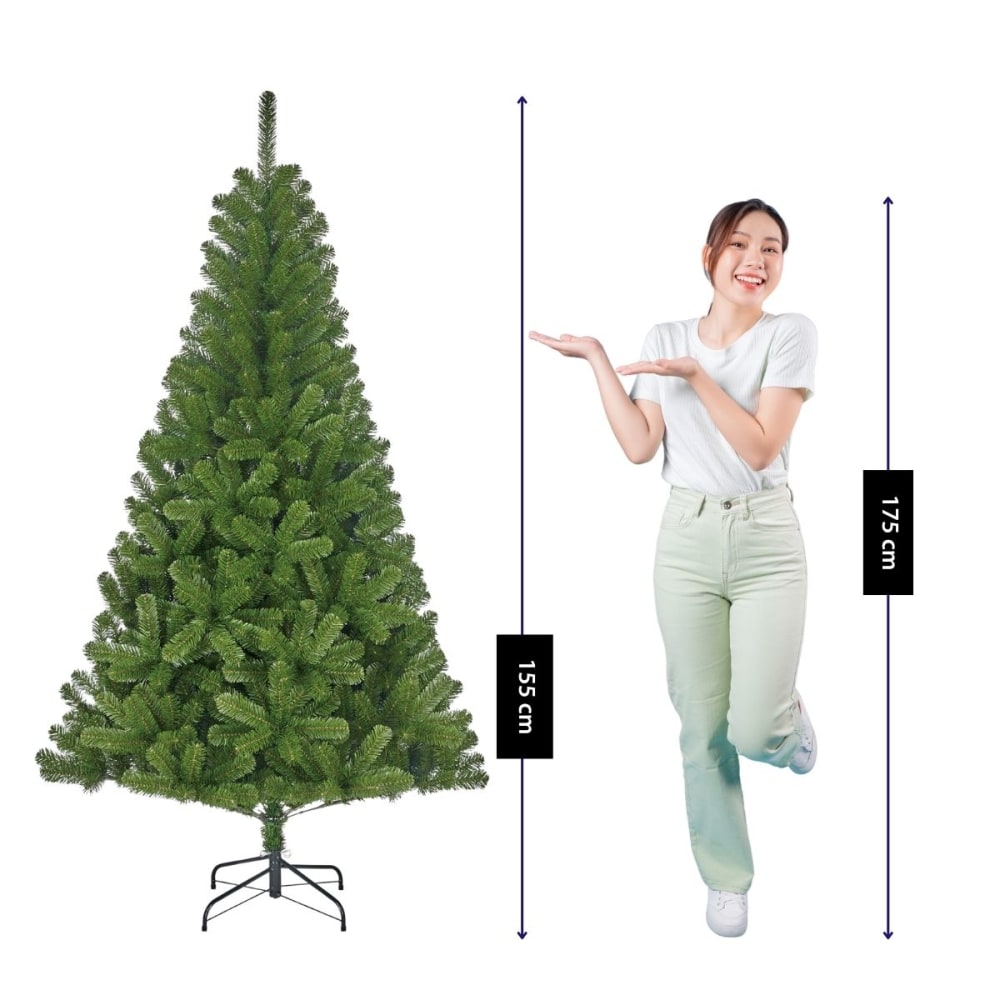 Künstlicher Weihnachtsbaum Charlton Grün Kunststoff