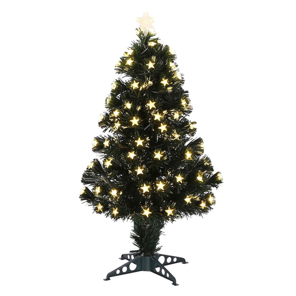 Árbol de navidad artificial mercury blanco cálido h90xb40xl40cm