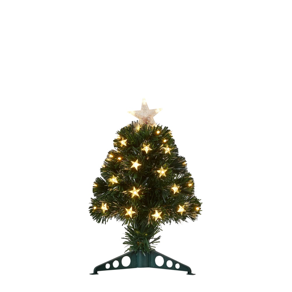 Árbol de navidad artificial con iluminación de fibra óptica alt. 45