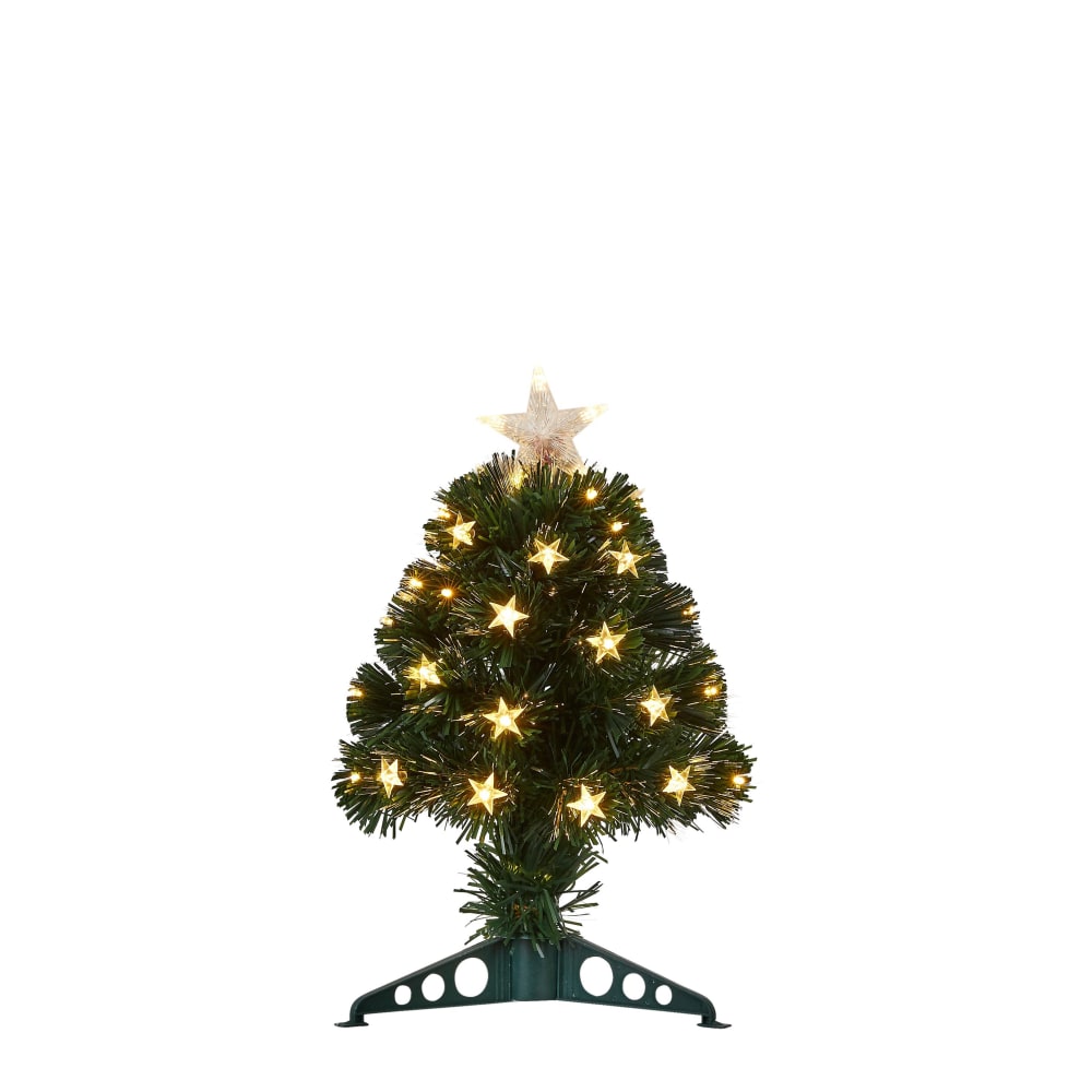 Sapin de noël artificiel blanc chaud verre h45xl25xl25cm