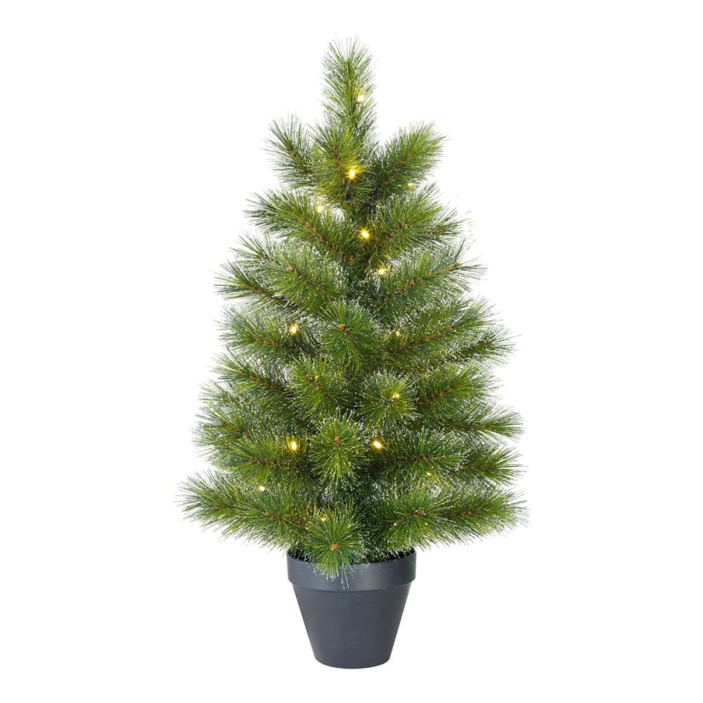 Árbol de navidad artificial glendon verde h90xb51xl51cm