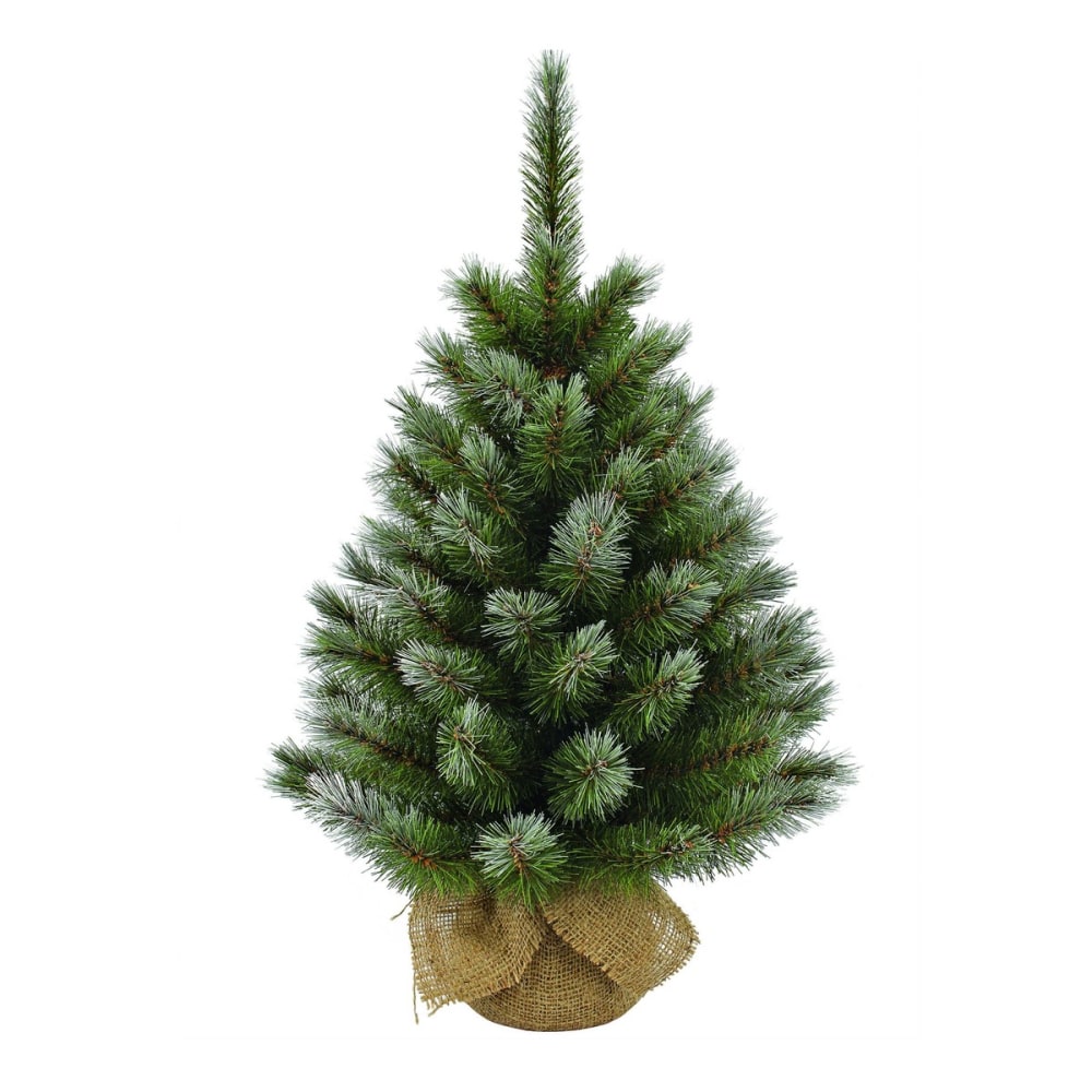 Albero di natale artificiale pittsburgh verde h60xb38xl38cm - Modello Classico chic - Verde - PVC - Cloruro di polivinile