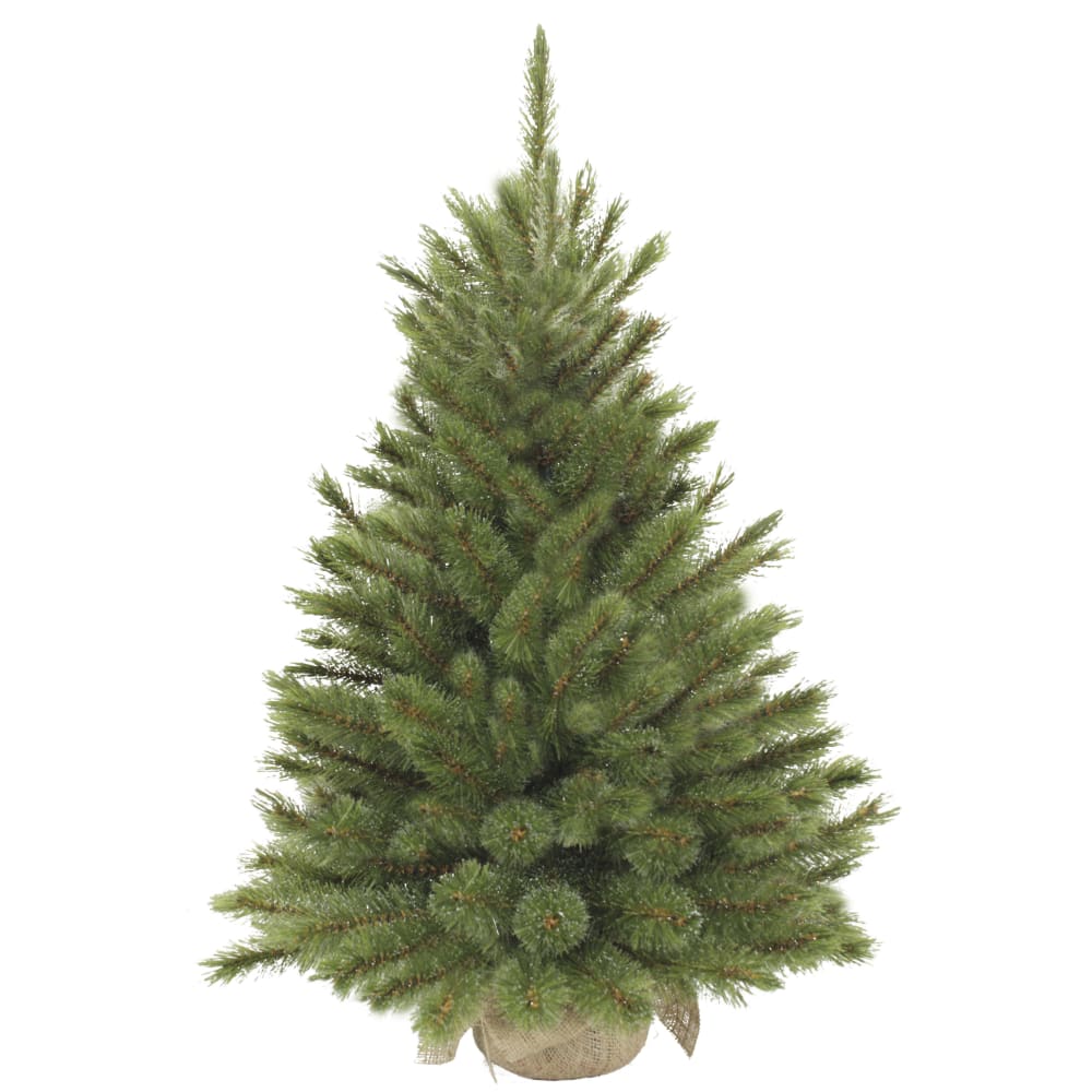 Albero di Natale artificiale Verde H90xB62xL62cm - Modello Country - PVC - Cloruro di polivinile