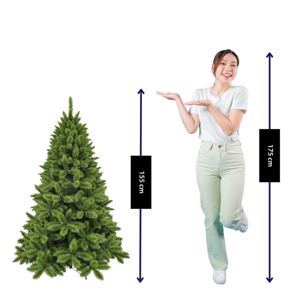 Árbol de navidad artificial camden verde h155xb104xl104cm - Maisons du Monde