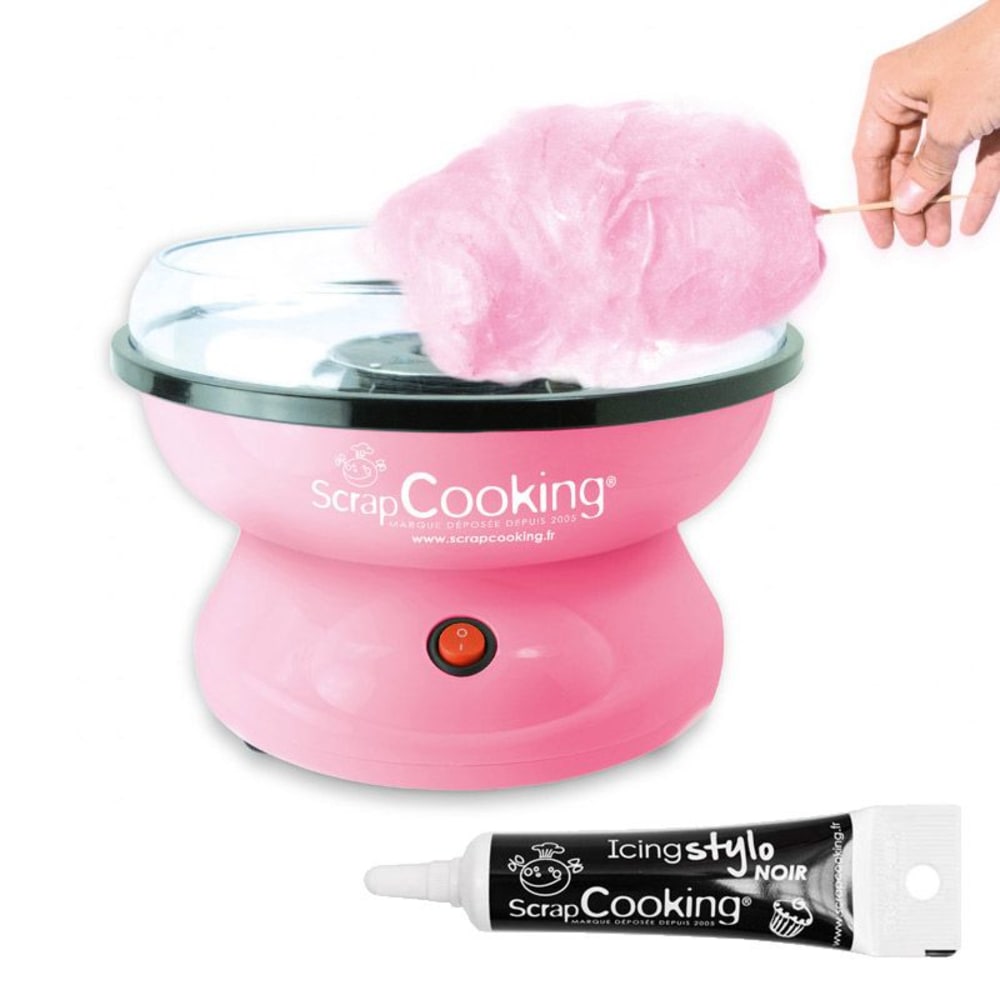 Machine à Barbe à papa + Stylo de glaçage noir