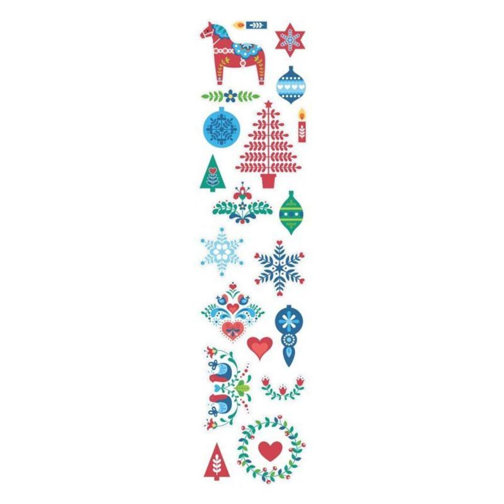 Rollo de pegatinas de navidad 2 m folk