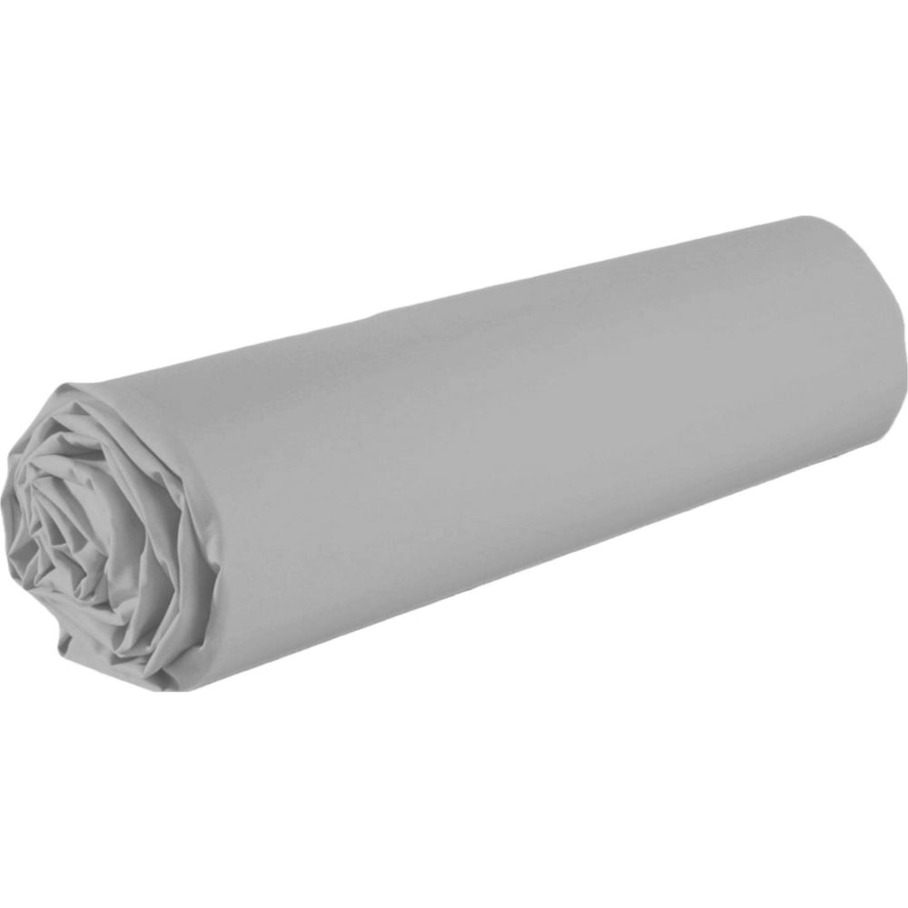 Drap housse coton gris clair 160x200 bonnet 30 cm - Maisons du Monde