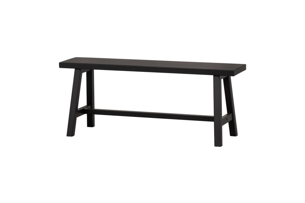 banc en bois noir