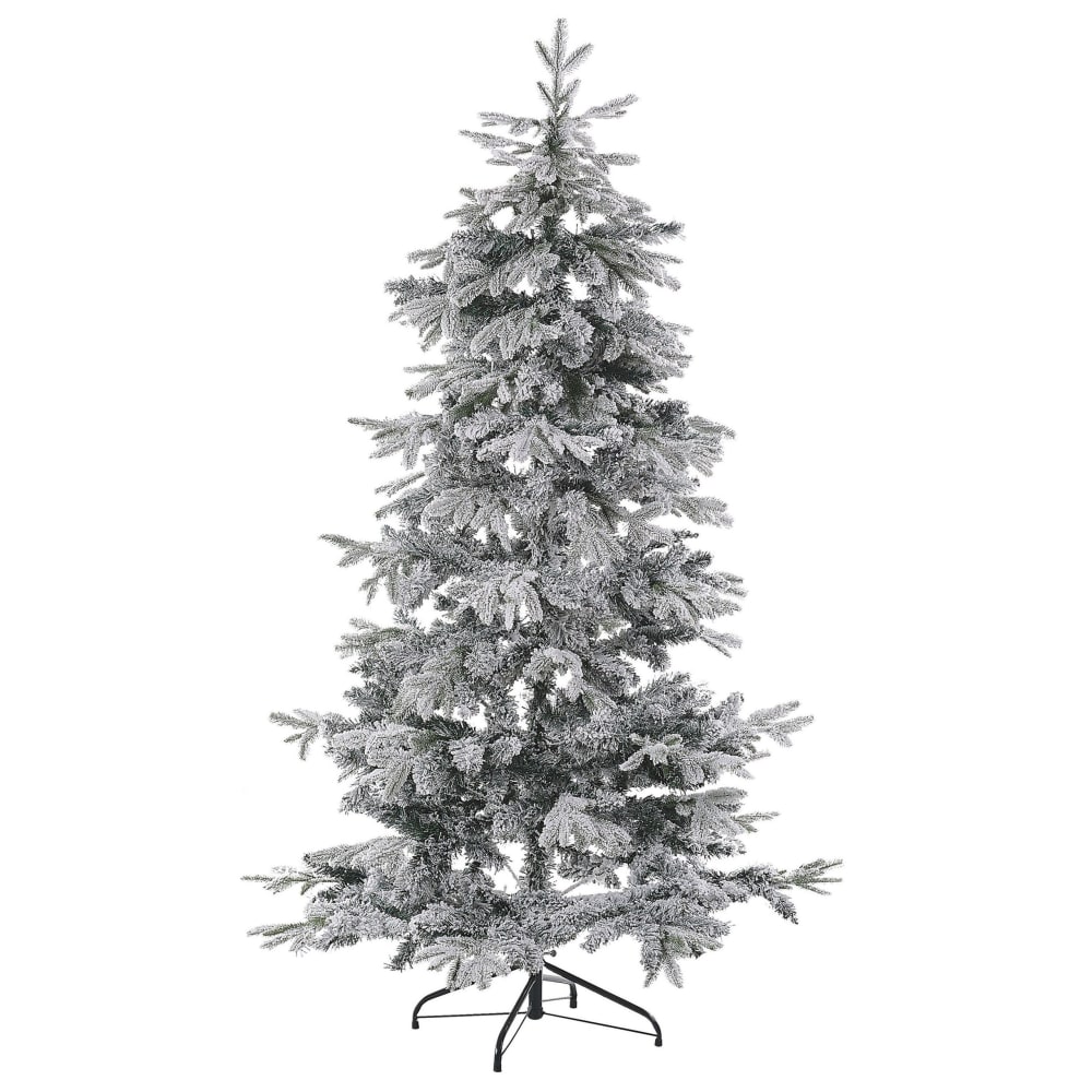 KüNstlicher Weihnachtsbaum Schneebedeckt 210 Cm Weiß