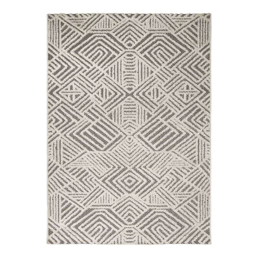 Tapis moderne extérieur  intérieur gris 120x170