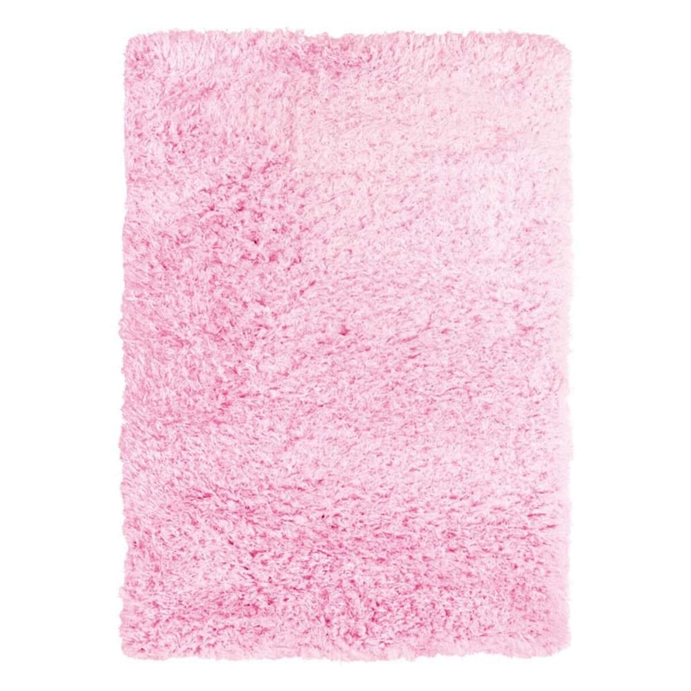 Tapis tout doux imitation fourrure rose 120x170