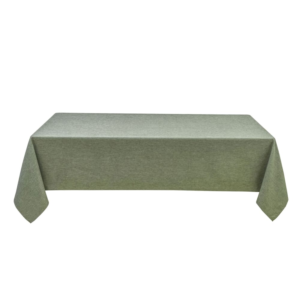 Nappe rectangulaire enduite et anti tache polyester vert olive 145x240