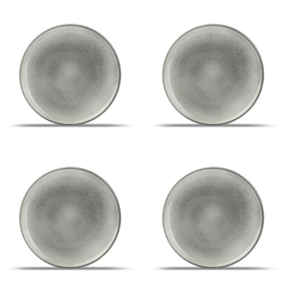 Lot de 4 assiettes vert