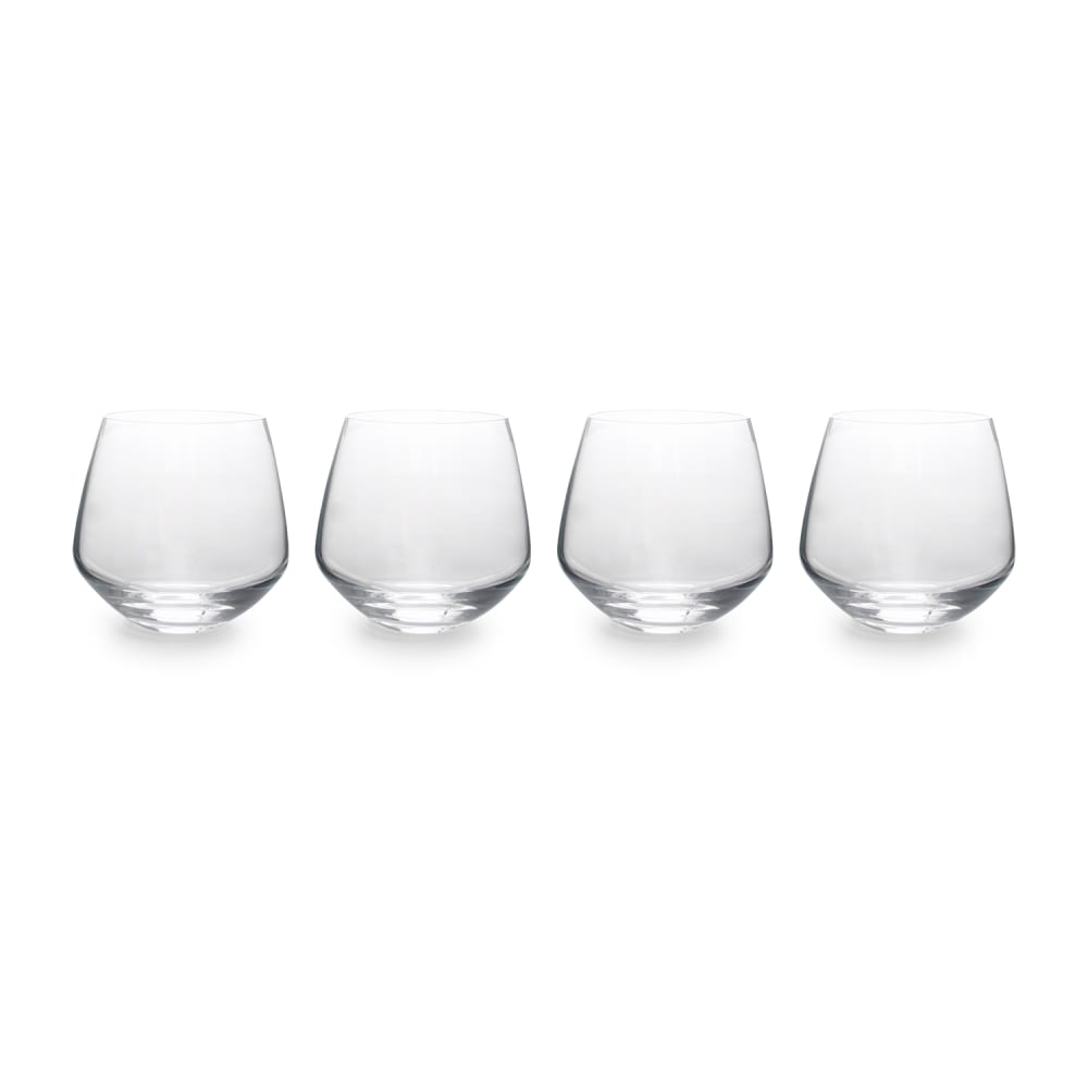 Lot de 4 verre à boire transparent en verre 39cl - Maisons du Monde