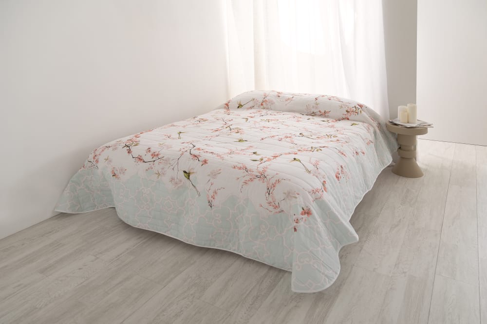 Happy Friday Tagesdecke aus 100 % Baumwolle 270x260 cm style modern Mehrfarbig Öko-Tex Zertifikat Baumwolle