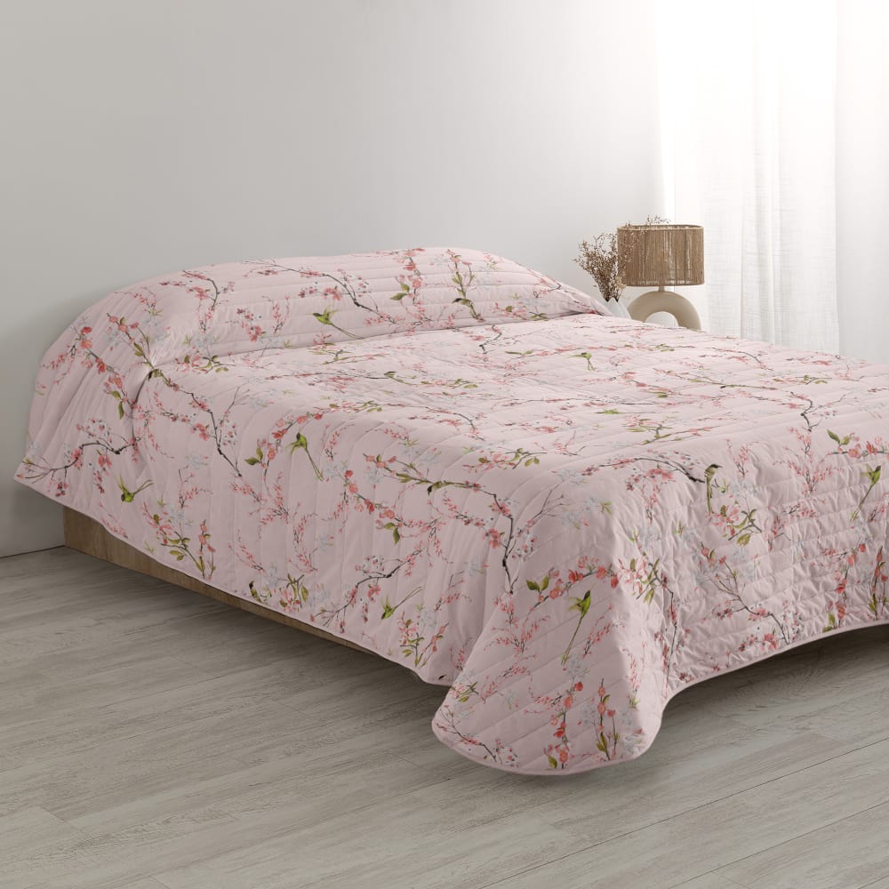 Colcha 100% algodón multicolor 270x260 cm (cama 180)