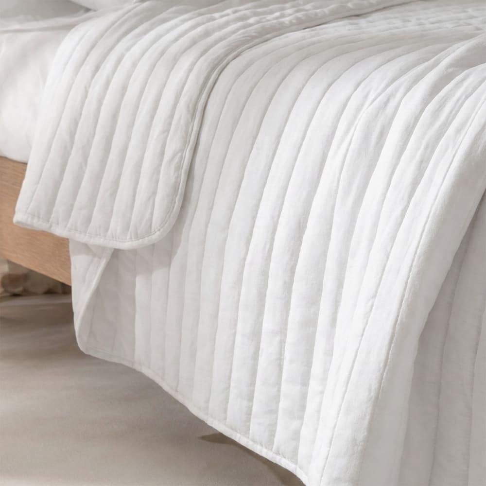 Colcha 100% algodón blanco 240x260 cm (cama 135/140) - Maisons du Monde