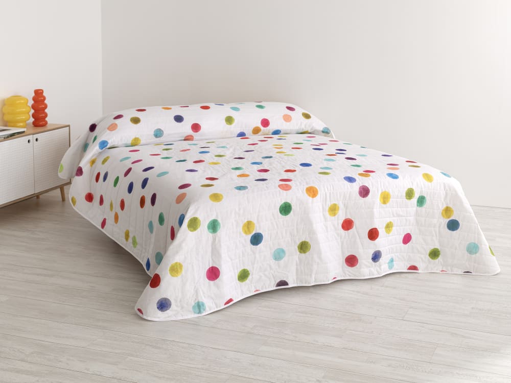 Happy Friday Tagesdecke aus 100 % Baumwolle 180x260 cm style modern Weiß Öko-Tex Zertifikat Baumwolle