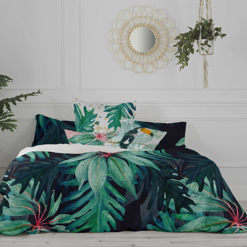 Housse de couette 100% Coton Multicolore 220x220 cm