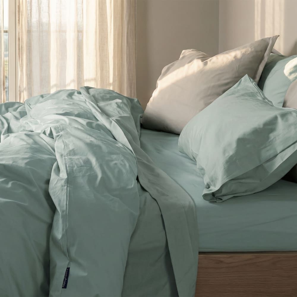 Housse de couette 100% Coton Menthe 140x200 cm — vue 3