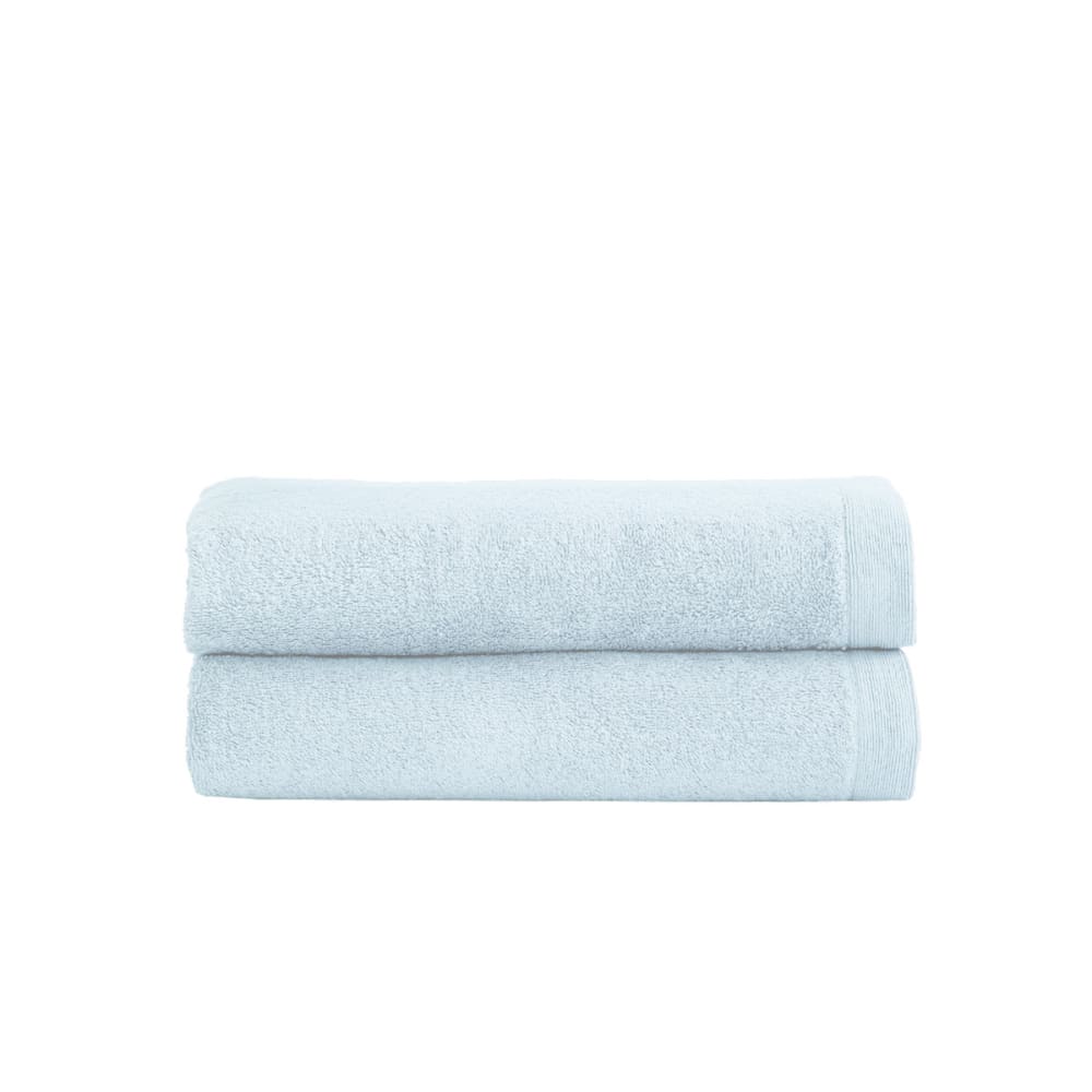 Llot de 2 serviettes de toilette 500 g/m² nuage 50x90 cm