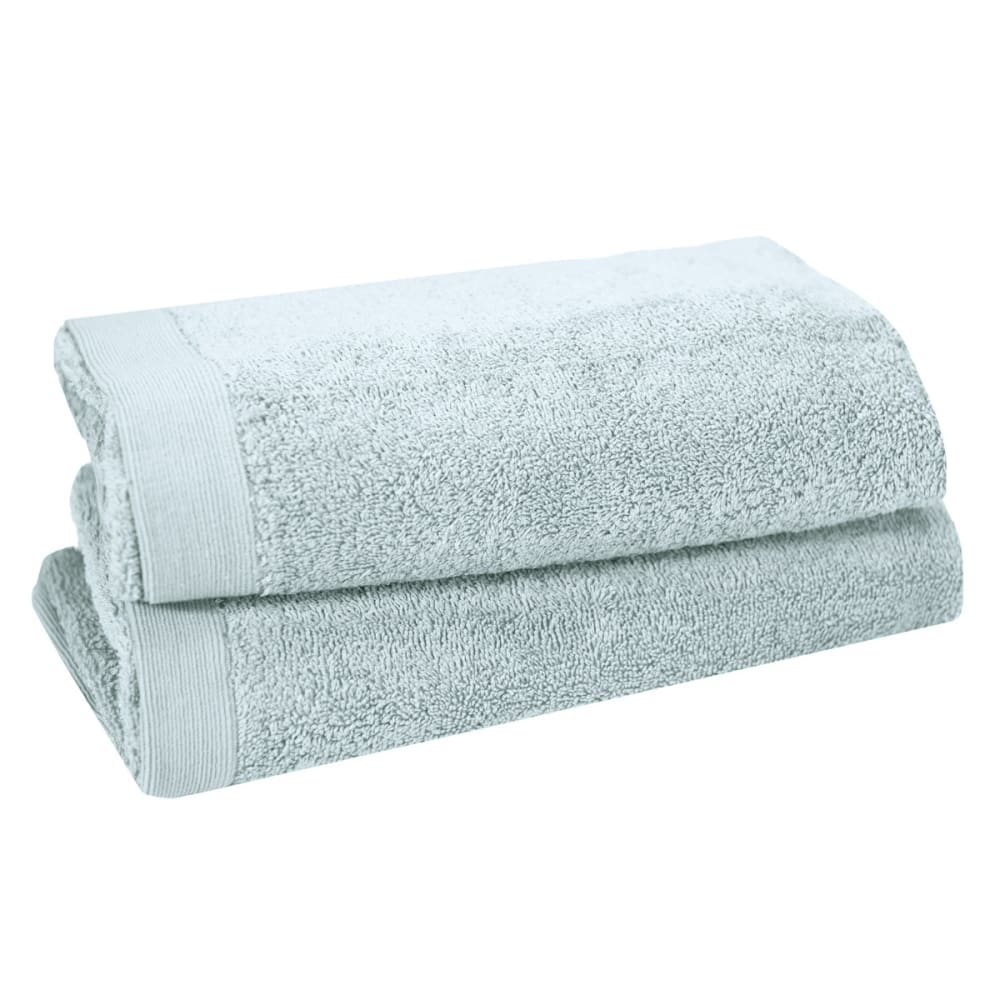 Lot de 2 serviettes de toilette 500 g/m²  nuage 50x90 cm