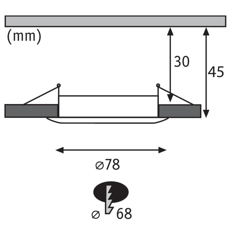 Spot à encastrer en métal gris — vue 4