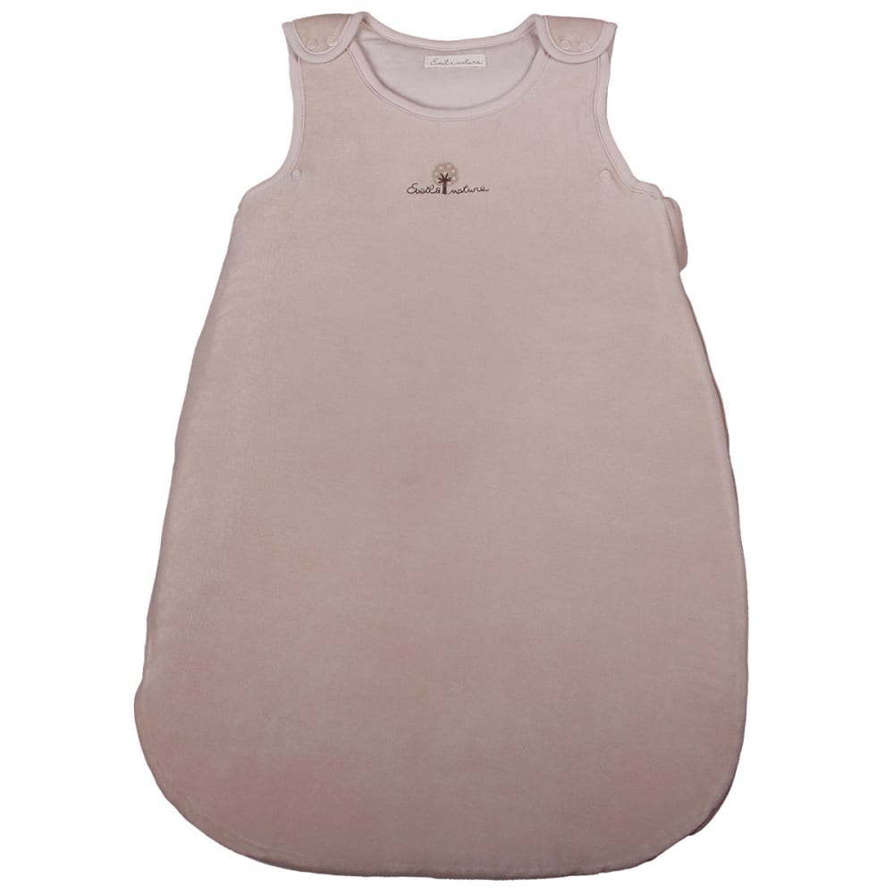 Eveil et Nature Winterschlafsack 70 cm 0-6 Monate TOG 2.5 Bio-Baumwolle BEIGE Öko-Tex Zertifikat BAUMWOLLE Baby