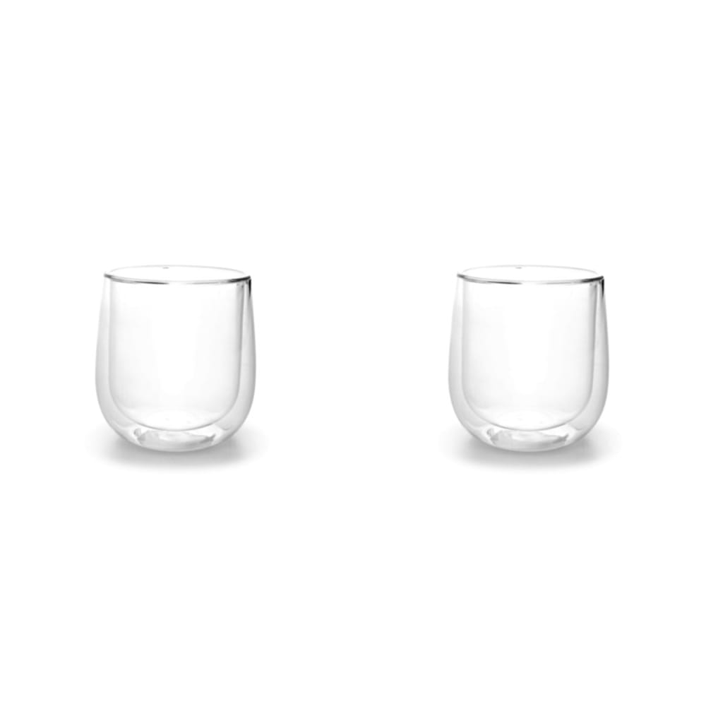 Lot de 2 tasse transparent en verre 25cl