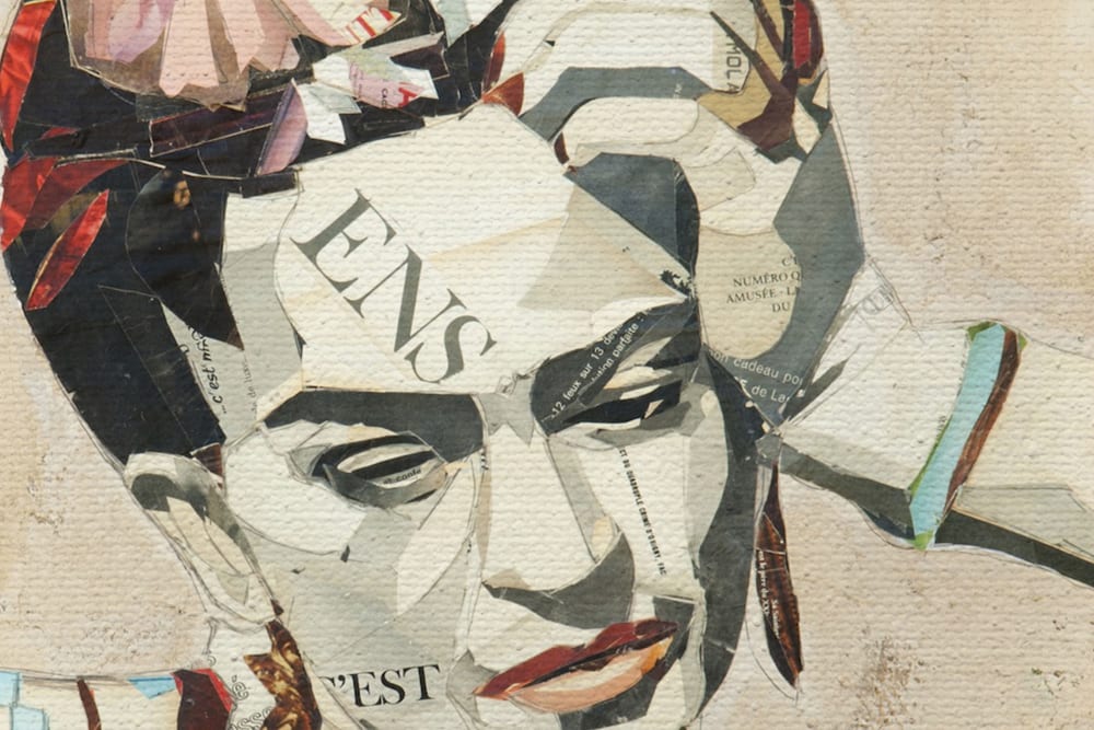 Peinture sur toile 60x40 imprimé HD collage Frida - Maisons du Monde