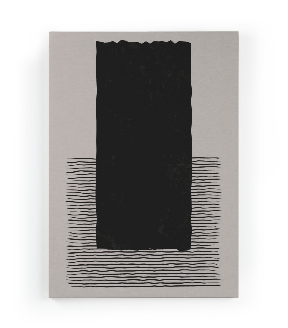 Lienzo 60x40 impresión cepillo negro