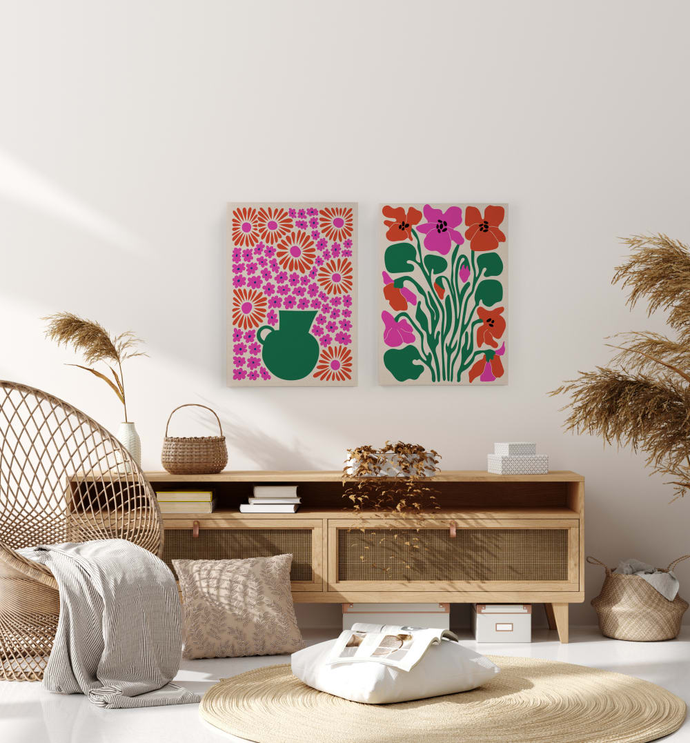 Peinture sur toile 60x40 imprimé HD pot - Maisons du Monde