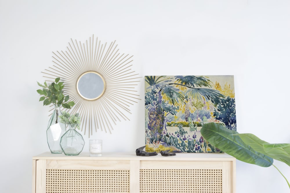 Peinture sur toile 60x40 imprimé HD jardin d'un peintre - Maisons du Monde