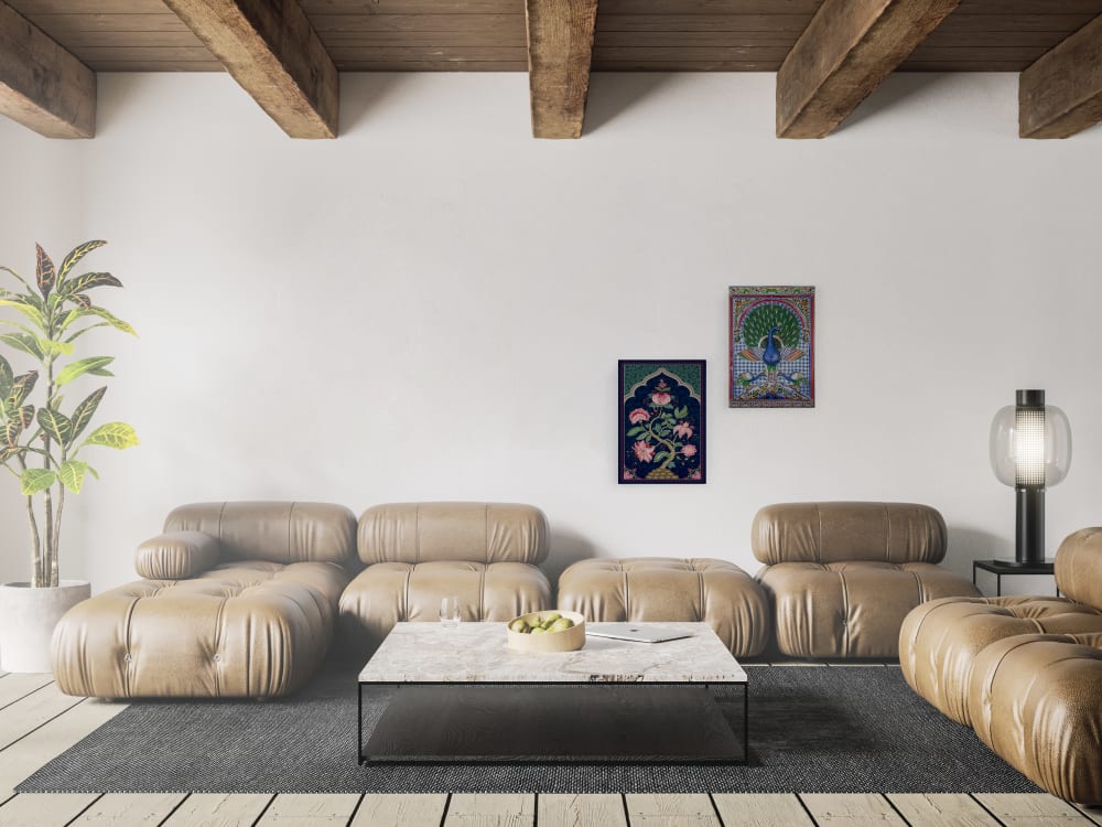 Tela 60x40 stampa di pavone - Surdic