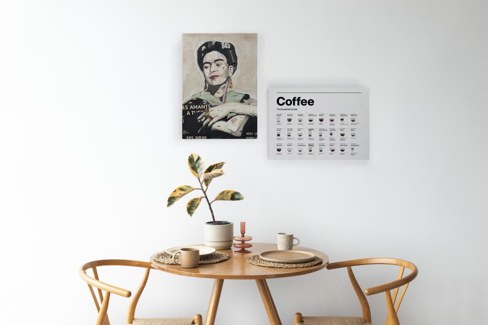 Tela 60x40 stampa ritratto di Frida - Surdic